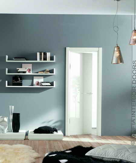 Межкомнатные шкафы, белая эмаль, ламинат