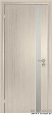 Милано-1 стекло, выб. дуб