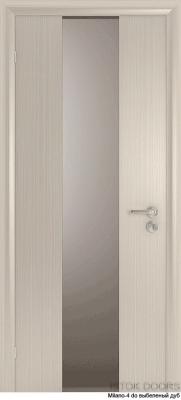 Милано-4 стекло, выб. дуб